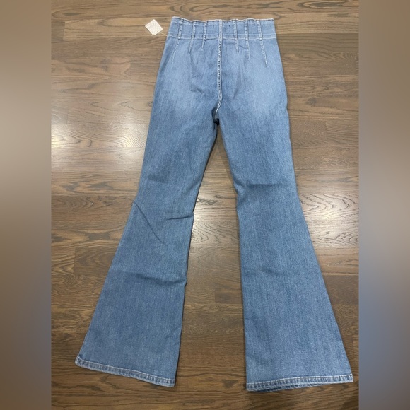 We The Free Jayde Blue Flare Jeans - Picture 2 of 5